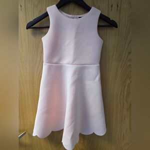 Zunie Pink Cream A-Line Sleeveless Dress for Weddings